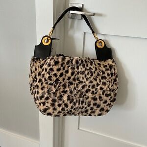 Glenda Gies- Vivian - NEW! Shoulder bag-Vintage Leopard Faux Fur